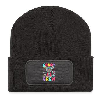 Candy Crew Décoration Candy Lover Sweet Tooth - Beanie recyclé à patch - charbon - Devant