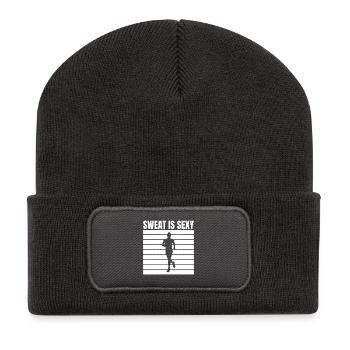 Marathon Runner Sweat Is Sexy Running - Recycled Patch Beanie - dark grey - Front