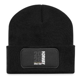 Séjour de pêche Norvège Hitra - Beanie recyclé à patch - noir - Devant