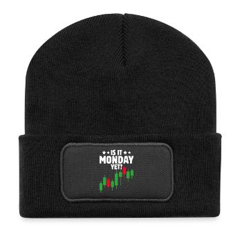Stock Exchange Trading Crypto Stock Market Trader - Recycled Patch Beanie - black - Front