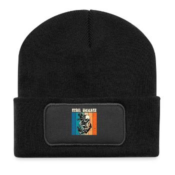 Baltic Sea Holiday ISLAND UMMANZ Souvenier Funny - Recycled Patch Beanie - black - Front