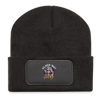 Oldie But Goldy Stark Und Stilvoll - Recycelte Patch Beanie - Dunkelgrau - Vorne