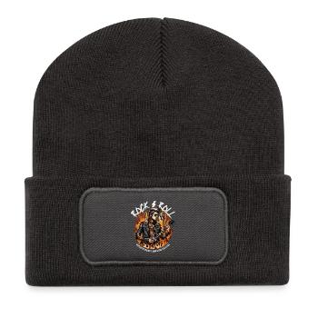 Rock and Roll Always and Forever Rockabilly 2025 - Recycelte Patch Beanie - Dunkelgrau - Vorne