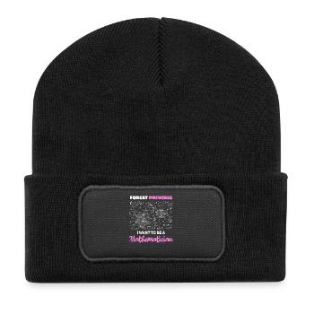 I Want to Be a Mathematician - Recycled Patch Beanie - black - Front