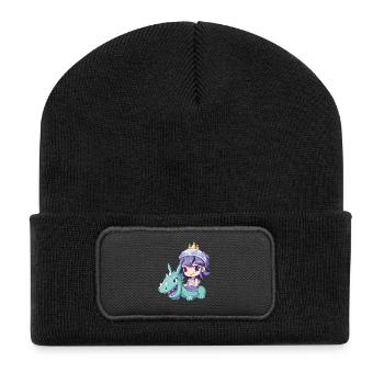 Princesse Dragon Bande Dessinée - Beanie recyclé à patch - noir - Devant