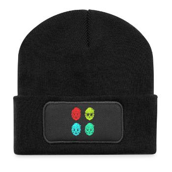 Père Noël Noël - Beanie recyclé à patch - noir - Devant