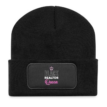 Black Property Queen - Recycled Patch Beanie - black - Front