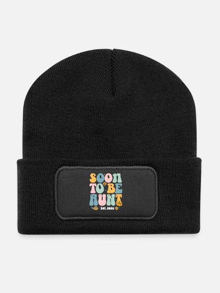 Bald Tante Est 2026 - Recycelte Patch Beanie - Schwarz