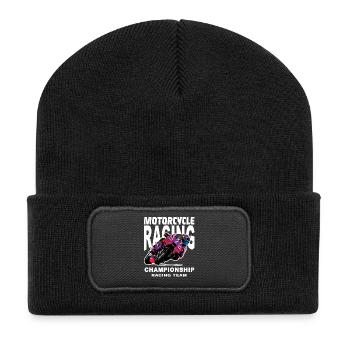 Championnat par équipes de course moto - Beanie recyclé à patch - noir - Devant