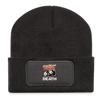 Funny Opossum - Recycled Patch Beanie - dark grey - Front