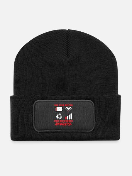 Computer DIE VIER REITER DER MODERNEN APOKALYPSE - Recycelte Patch Beanie - Schwarz