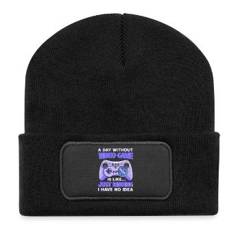 Jeux de joueurs - Beanie recyclé à patch - noir - Devant