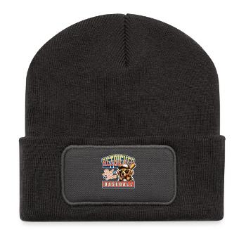 Équipe de baseball Golden Retriever - Beanie recyclé à patch - charbon - Devant