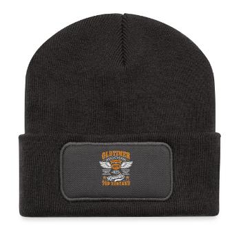  Oldtimer Dezember 1975 | Geburtstag Geschenk - Recycelte Patch Beanie - Dunkelgrau - Vorne