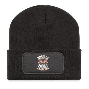 Hobby Horsing Steckenpferd - Recycelte Patch Beanie - Dunkelgrau - Vorne