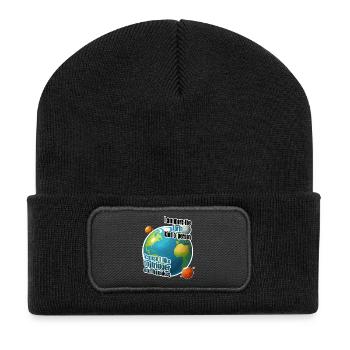 Je suis plutôt du genre à être terrestre - Beanie recyclé à patch - noir - Devant