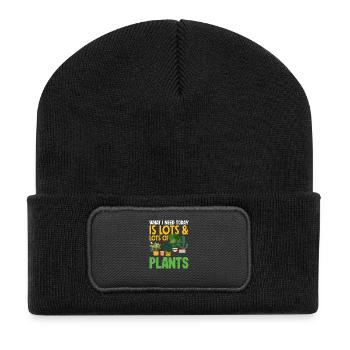 Garden & Plant Lovers Gifts - Recycled Patch Beanie - black - Front