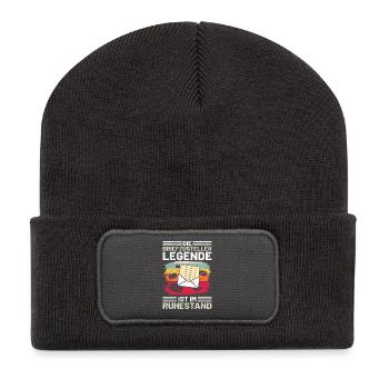 Le facteur LA LÉGENDE DE LA LIVRAISON À LA RETRAITE - Beanie recyclé à patch - charbon - Devant