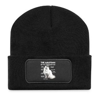 Cadeau des chats persans pour l’amoureux des chats - Beanie recyclé à patch - noir - Devant