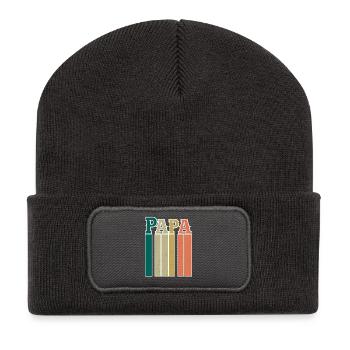 Dad - Recycled Patch Beanie - dark grey - Front