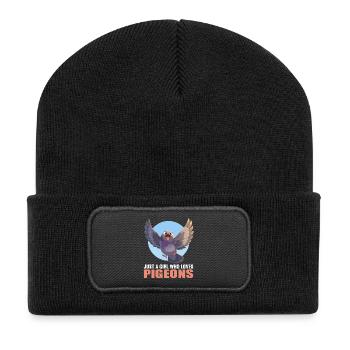 Pigeons Pigeon - Recycled Patch Beanie - black - Front