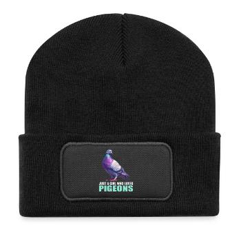 Pigeons Pigeon - Recycled Patch Beanie - black - Front
