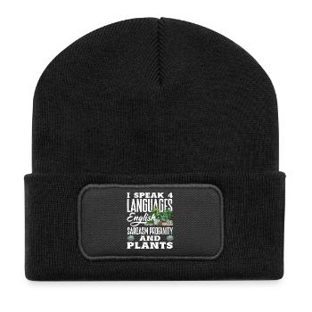 Garden & Plant Lovers Gifts - Recycled Patch Beanie - black - Front