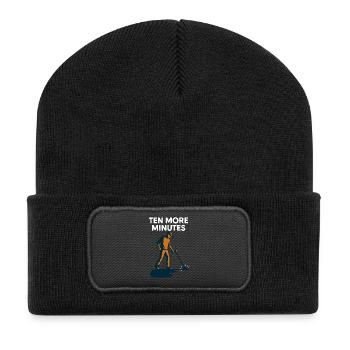 Ten More Minutes Metal Detecting Fun - Recycled Patch Beanie - black - Front