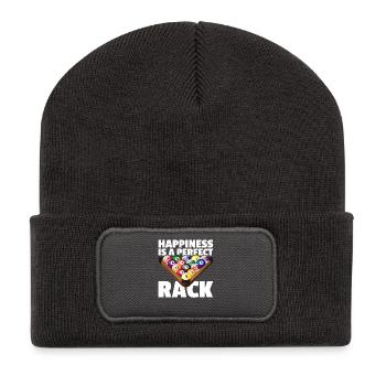 Perfect rack lustiges Billard Billardspieler - Recycelte Patch Beanie - Dunkelgrau - Vorne