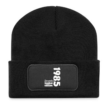 Anniversaire Décembre 1985 Limited Edition Cadeau - Beanie recyclé à patch - noir - Devant