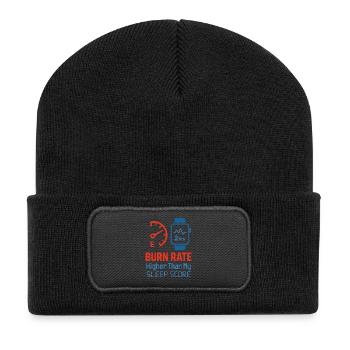 Fondateur de startup Survivant à l’épuisement professionnel : se rétablit - Beanie recyclé à patch - noir - Devant