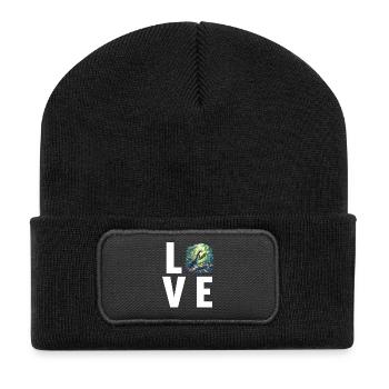 Mantes religieuses Mantes religieuses - Beanie recyclé à patch - noir - Devant