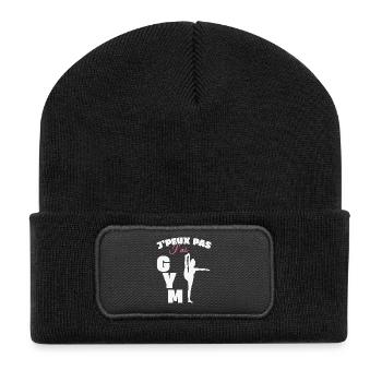 Gymnastique Cadeau Je Peux Pas J'ai Gym - Beanie recyclé à patch - noir - Devant