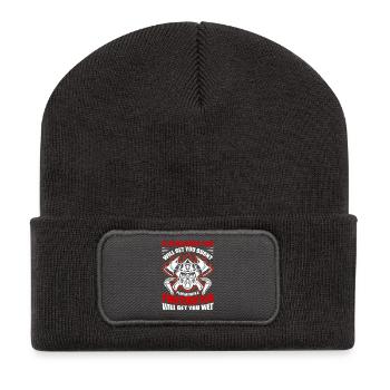 Feuerwehr - Recycelte Patch Beanie - Dunkelgrau - Vorne