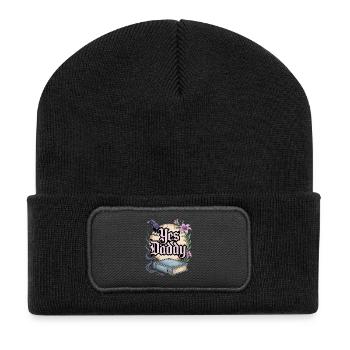 Dark Romance Booktok Yes, Daddy - Recycled Patch Beanie - black - Front