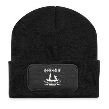 O-Fish-ally Retired Fishermen - Recycled Patch Beanie - black - Front