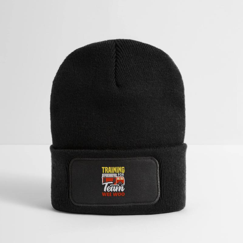 Wee Woo Squad Fire Tiny Firefighter Recycled Patch Beanie