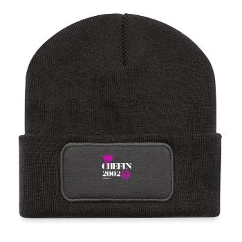 Chefin Edition 2002 23 Birthday Saying - Recycled Patch Beanie - dark grey - Front