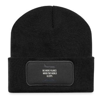 Rampe de nuit du personnel au sol au - Beanie recyclé à patch - noir - Devant