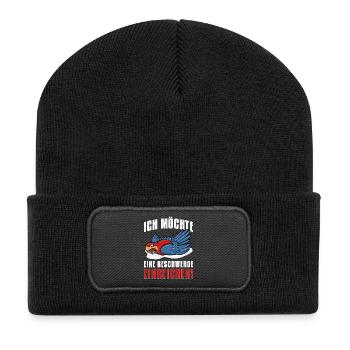 I would like to file a complaint - Recycled Patch Beanie - black - Front