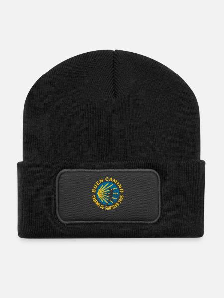 Buen Camino 2026 | Way of St. James, Pilgrims, Santiago - Recycled Patch Beanie - black