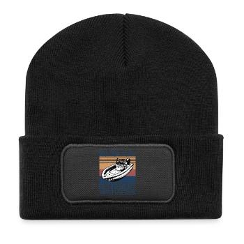 La navigation de plaisance est mon plan de retraite - Beanie recyclé à patch - noir - Devant