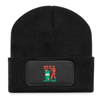 Anti Hobby Horsing Ditch The Hobby Horse - Recycelte Patch Beanie - Schwarz - Vorne