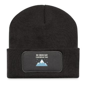 Kaltes Staatsleben Geschenk Eiskalte - Recycelte Patch Beanie - Dunkelgrau - Vorne