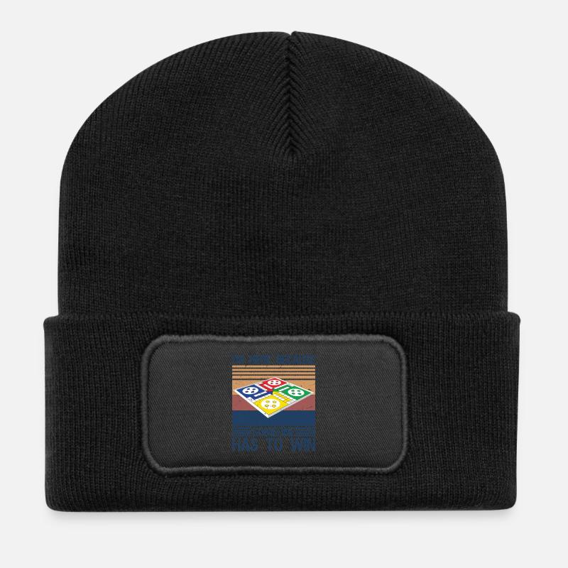 Game Night Adults Board Games I m Here Someone Has - Recycled Patch Beanie - black