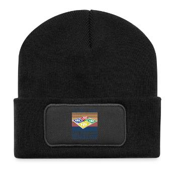 Je juge silencieusement tes compétences en jeux de société - Beanie recyclé à patch - noir - Devant