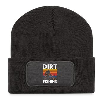 Dirt Fishing Sasquatches - Recycelte Patch Beanie - Dunkelgrau - Vorne
