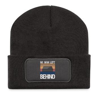 Ingénieur réseau drôle - Beanie recyclé à patch - charbon - Devant