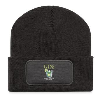 Gin Because I Like My Regrets Crisp Herbal 43% - Recycelte Patch Beanie - Dunkelgrau - Vorne