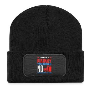 Pharmacien Technicien Pharmaceutique - Beanie recyclé à patch - noir - Devant